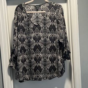 Karen Kane Snakeskin Blouse